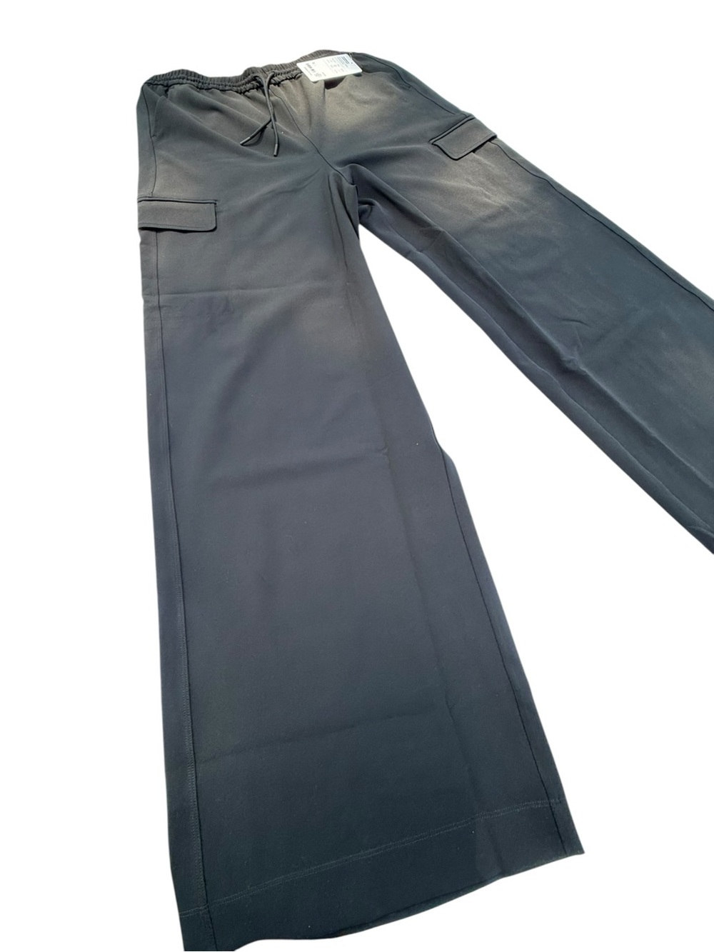 Athleta Promenade Cargo Pant Wide Leg PrimaStretch Black Tall L NWT - Picture 3 of 10
